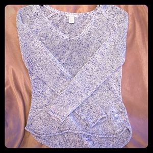 H&M• Blue Knit Sweater